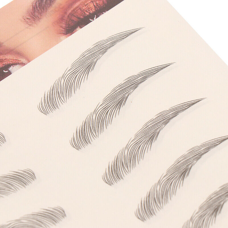 4D Eyebrows Tattoo Hair Like Sticker False Eyebrow Waterproof Stick On Makeup