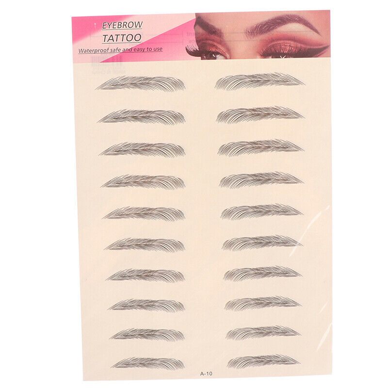 4D Eyebrows Tattoo Hair Like Sticker False Eyebrow Waterproof Stick On Makeup