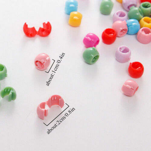 Mini Plastic Hair Claw Clips Grips For Girls Candy Colour Beads Headwear Durable hpfrmid3e-6