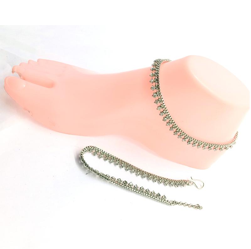 PAYAL 1 LINE MANJOOS GDR silver plfrsra3e-6