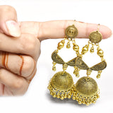 Indian Gold Jhumka Earrings for Women egfradb1g-2