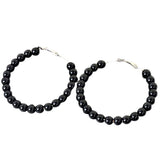 BALI WITH PEARLS ROUND GERMAN STYLO EARRINGS FOR GIRLS AND WOMEN Beads Metal Hoop Earring  egfrpdc2f-a