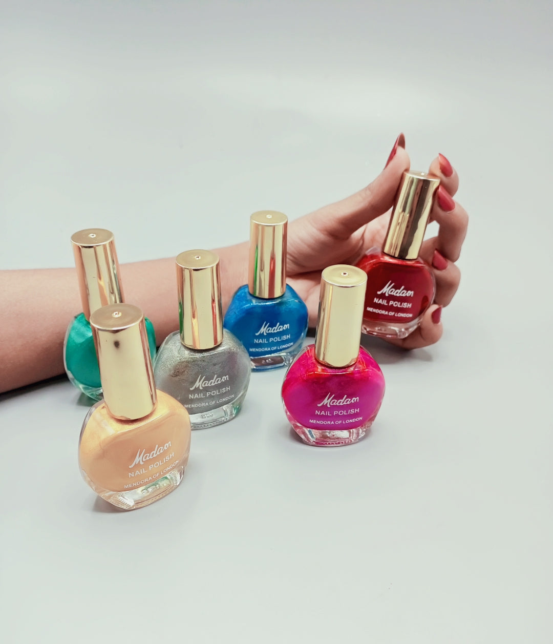 Pack of 6 Nail Polish  Permanent - Multi-colors