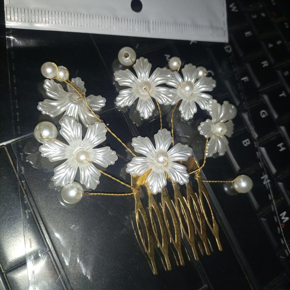 Crystal Hair Combs Tiaras Rhinestone Pearl Bridal Hair Comb Headpiece Women Hair Jewelry Wedding Hair Accessories for Bride cpfrpdc5k-1