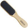 SILKLINE™ PROFESSIONAL TWO-SIDED MINI FOOT FILE WITH OAK WOOD HANDLE