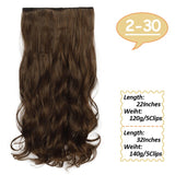 Remei Extensión de cabello mperatura, doradosintético, 5 Clips en extensión Haistyle, fibert de alta te, marrón, negro