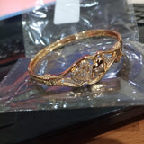 Gold Plated Golden Color Imported High Quality Bracelet With White Zircon For Girls And Women Party And Wedding Gift For Ladies btfrgda6f-1