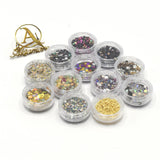 clear plastic square jar cosmetic sample travel  nail art  filling container storage box ntfrclr4e-1
