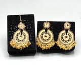 Pearl Long Multi Tassel Bar Drop Earrings With Matha patti For Women Style Sweet Dangle Brincos Party Jewelry Gift