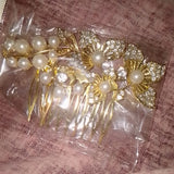 Hair Accessories Charms Clip Crystal Pearl Flower Hairpin Tiara Bridal Crown Hair Pin Bride Jewelry for Women Wedding Jewellery hnfrpdd1k-1